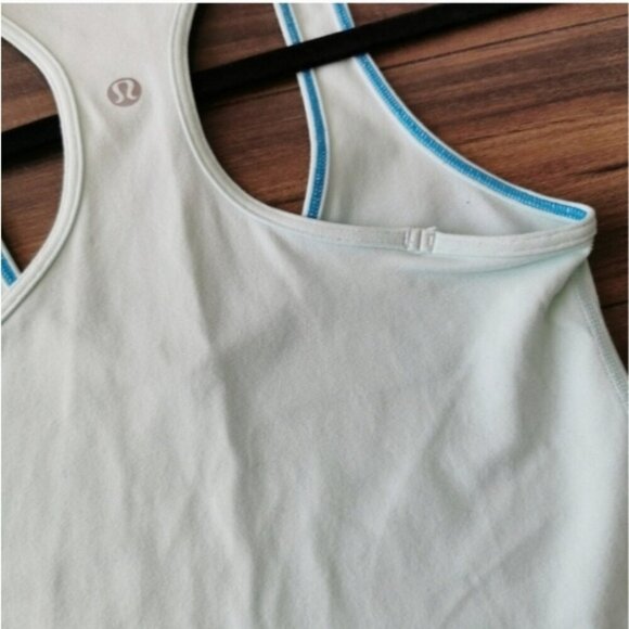 Lululemon  Racer Back Aqua Blue Tank Top - Picture 7 of 8